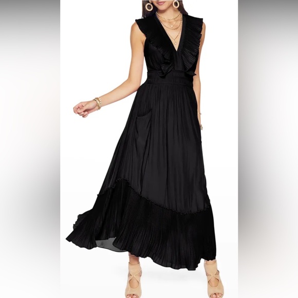 NWT Ramy Brook $495 Black Maxi Dress Size XS